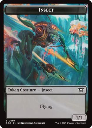 Insect // Beast (0005) Double-Sided Token (EOC-4 // 5) - Commander: Edge of Eternities