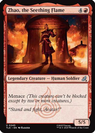 Zhao, the Seething Flame (TLE-245) - Avatar: The Last Airbender: Eternal-Legal Foil