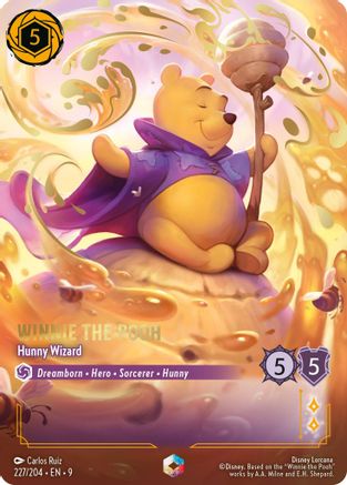 Winnie the Pooh - Hunny Wizard (Enchanted) (227/204) - Fabled Holofoil