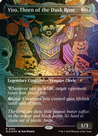 Vito, Thorn of the Dusk Rose (Rainbow Foil) (SLD-2282) - Secret Lair Drop Series Foil