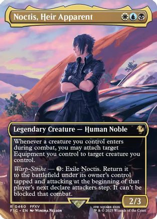 Noctis, Heir Apparent (Borderless) (FIC-460) - Commander: FINAL FANTASY