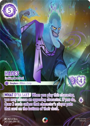 Hades - Looking for a Deal (Iconic) (242/204) - Whispers in the Well Holofoil