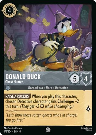 Donald Duck - Ghost Hunter (172/204) - Whispers in the Well Cold Foil