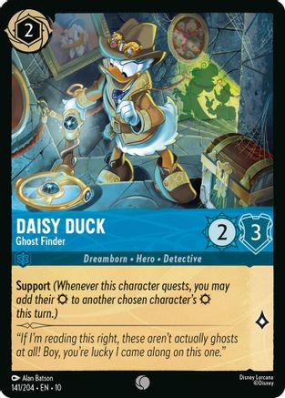 Daisy Duck - Ghost Finder (141/204) - Whispers in the Well Cold Foil
