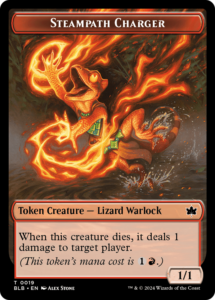 Steampath Charger Token (BLB-019) - Bloomburrow Tokens