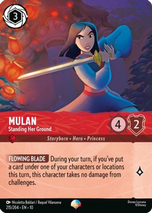 Mulan - Standing Her Ground (Epic) (215/204) - Whispers in the Well Holofoil