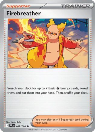 Firebreather 089/094 - Reverse Holofoil ME02 Phantasmal Flames - Uncommon