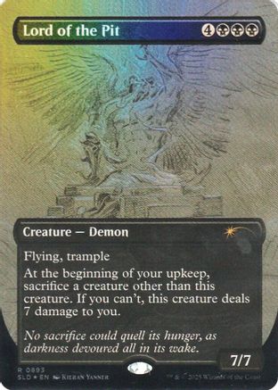 Lord of the Pit (Sketch Showcase) (Rainbow Foil) (SLD-893) - Secret Lair Drop Series Foil