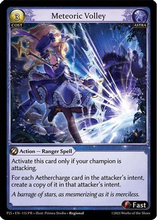 Meteoric Volley (115) - Promotional Cards Foil