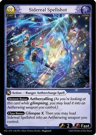 Sidereal Spellshot (128) - Promotional Cards Foil