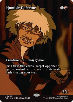 Humble Defector (Borderless) (TLE-030) - Avatar: The Last Airbender: Eternal-Legal Foil
