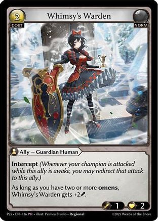 Whimsy's Warden (136) - Promotional Cards Foil
