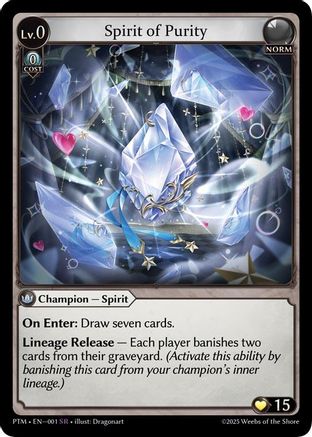 Spirit of Purity (001) - Phantom Monarchs Foil
