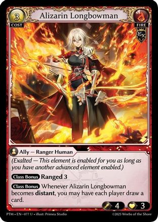 Alizarin Longbowman (Curio Foil) (077) - Phantom Monarchs Foil