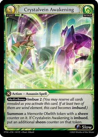 Crystalvein Awakening (Curio Foil) (141) - Phantom Monarchs Foil