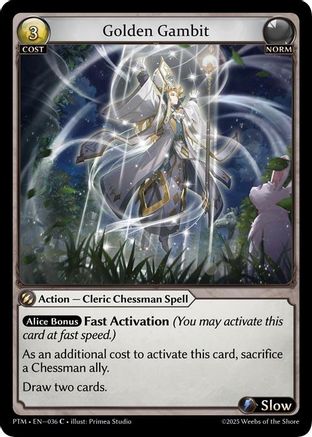 Golden Gambit (Curio Foil) (036) - Phantom Monarchs Foil