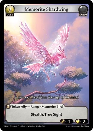 Memorite Shardwing (Curio Foil) (048) - Phantom Monarchs Foil