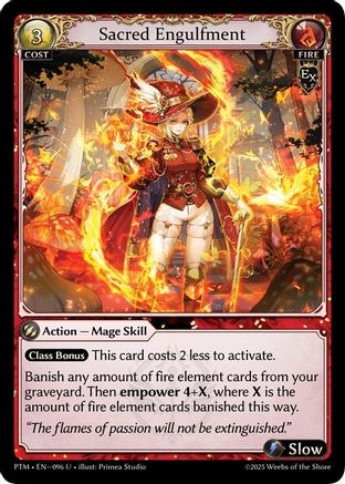 Sacred Engulfment (Curio Foil) (096) - Phantom Monarchs Foil