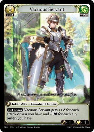 Vacuous Servant (Curio Foil) (158) - Phantom Monarchs Foil