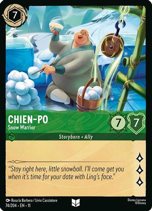 Chien-Po - Snow Warrior (74/204) - Winterspell Cold Foil