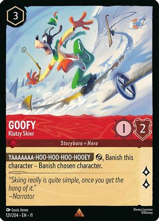 Goofy - Klutzy Skier (121/204) - Winterspell