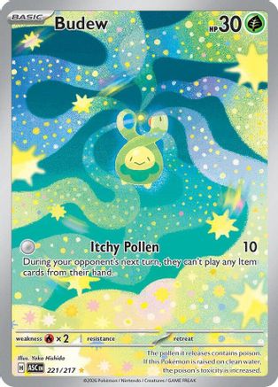 Budew 221/217 - Holofoil ME Ascended Heroes - Illustration Rare