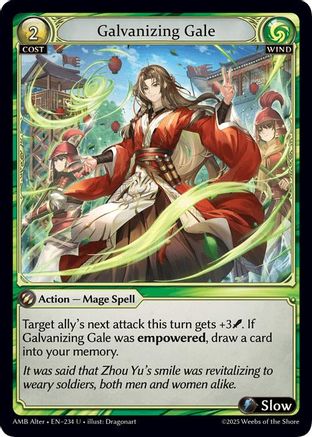 Galvanizing Gale (234) - Mortal Ambition Alter Edition Foil