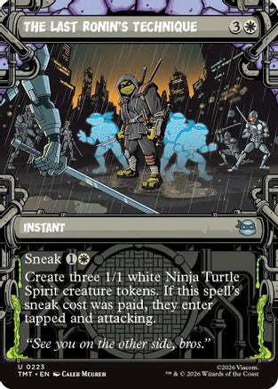 The Last Ronin's Technique (Showcase) (TMT-223) - Teenage Mutant Ninja Turtles Foil