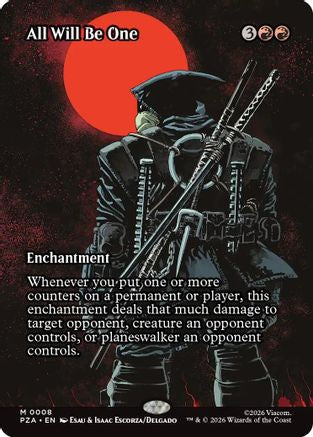 All Will Be One (Borderless) (PZA-008) - Teenage Mutant Ninja Turtles Eternal-Legal Foil