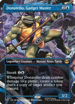 Donatello, Gadget Master (Borderless) (TMT-212) - Teenage Mutant Ninja Turtles Foil