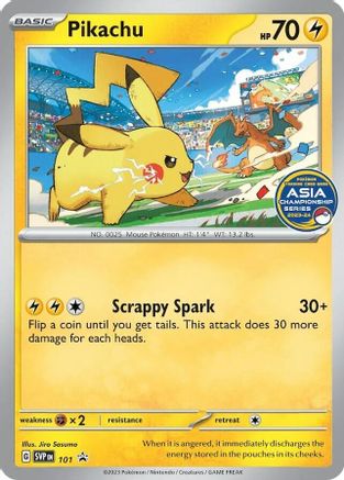 Pikachu (Asia Championship Series 23-24) 101 SV Scarlet & Violet Promo Cards - Promo