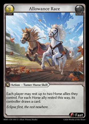Allowance Race (041) - Radiant Origins Foil