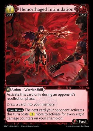 Hemorrhaged Intimidation (342) - Radiant Origins
