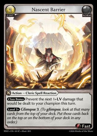 Nascent Barrier (101) - Radiant Origins Foil