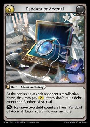 Pendant of Accrual (110) - Radiant Origins