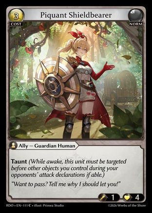 Piquant Shieldbearer (111) - Radiant Origins