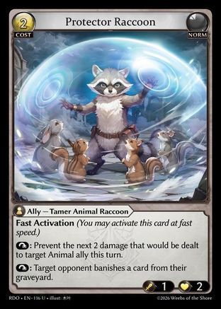 Protector Raccoon (116) - Radiant Origins Foil