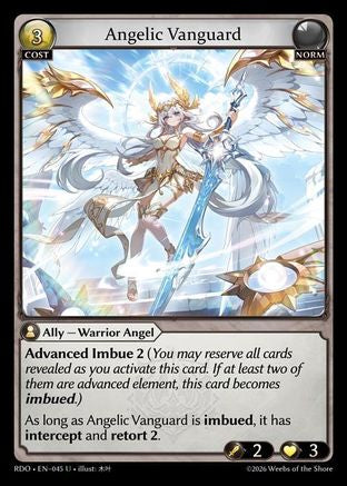 Angelic Vanguard (Curio Foil) (045) - Radiant Origins Foil