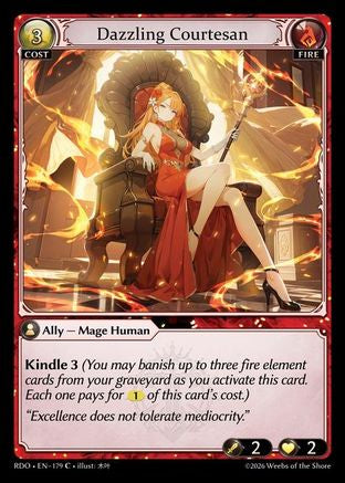 Dazzling Courtesan (Curio Foil) (179) - Radiant Origins Foil