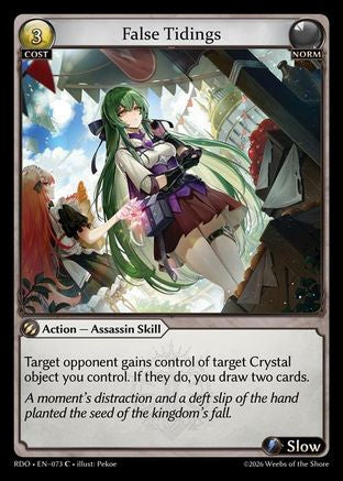False Tidings (Curio Foil) (073) - Radiant Origins Foil