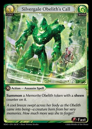 Silvergale Obelith's Call (Curio Foil) (282) - Radiant Origins Foil