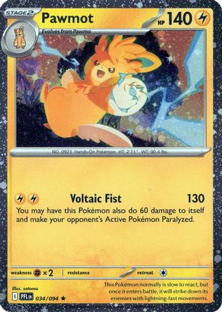 Pawmot (Cosmos Holo) 034/094 - Holofoil Blister Exclusives - Rare