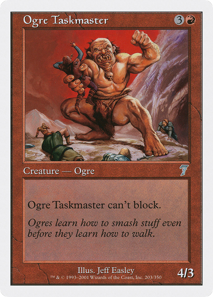 Ogre Taskmaster (7ED-203★) - 7th Edition