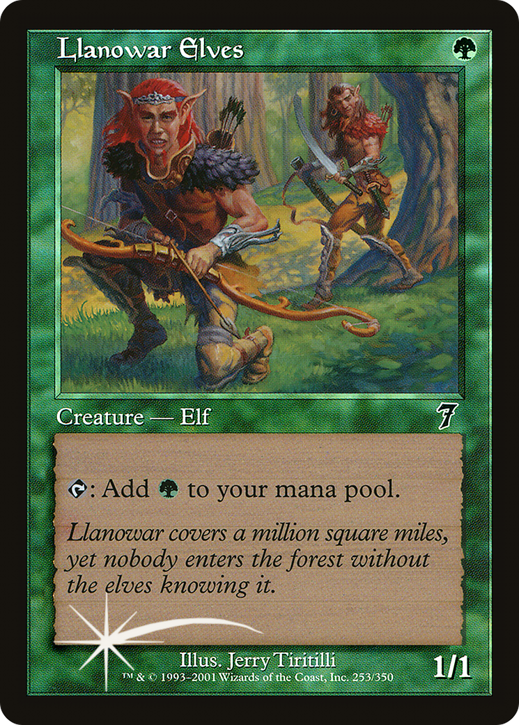 Llanowar Elves (7ED-253★) - 7th Edition