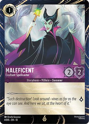 Maleficent - Exultant Spellcaster (4) - Disney Lorcana Promo Cards Holofoil