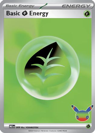 Basic Grass Energy (30th Celebration) 009 - Holofoil MEE Mega Evolution Energies - Futuristic Rare