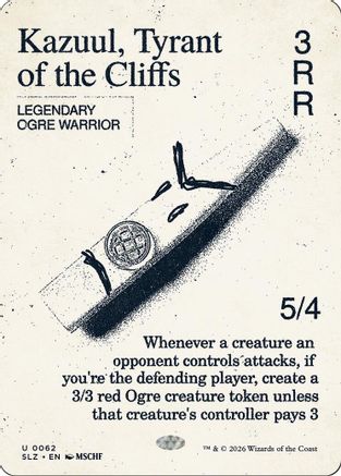 Kazuul, Tyrant of the Cliffs (0062) (SLZ-062) - Secret Lair x MSCHF: The Zeta Set
