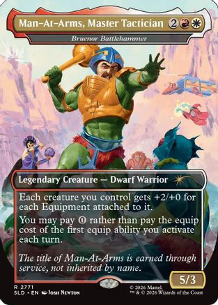 Man-At-Arms, Master Tactician - Bruenor Battlehammer (SLD-2771) - Secret Lair Drop Series