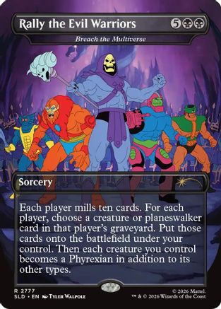 Rally the Evil Warriors - Breach the Multiverse (SLD-2777) - Secret Lair Drop Series Foil