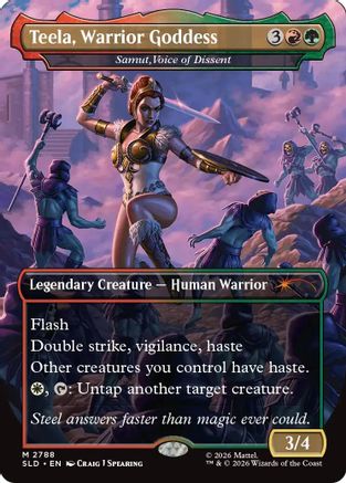 Teela, Warrior Goddess - Samut, Voice of Dissent (SLD-2788) - Secret Lair Drop Series Foil